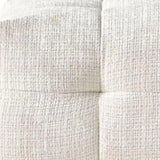 36" Beige and Black Chenille Tufted Pouf Ottoman - Homeroots - Flyclothing LLC