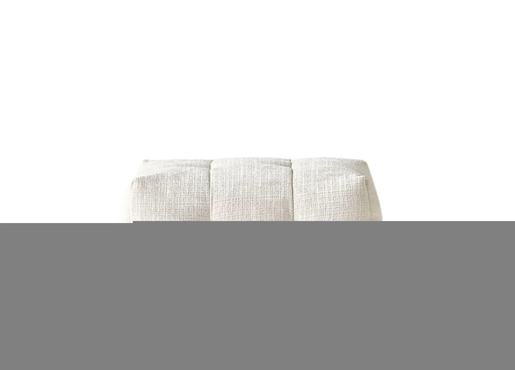 36" Beige and Black Chenille Tufted Pouf Ottoman - Homeroots - Flyclothing LLC