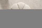 32" Taupe Tufted Boucle Tufted Round Ottoman - Homeroots - Flyclothing LLC