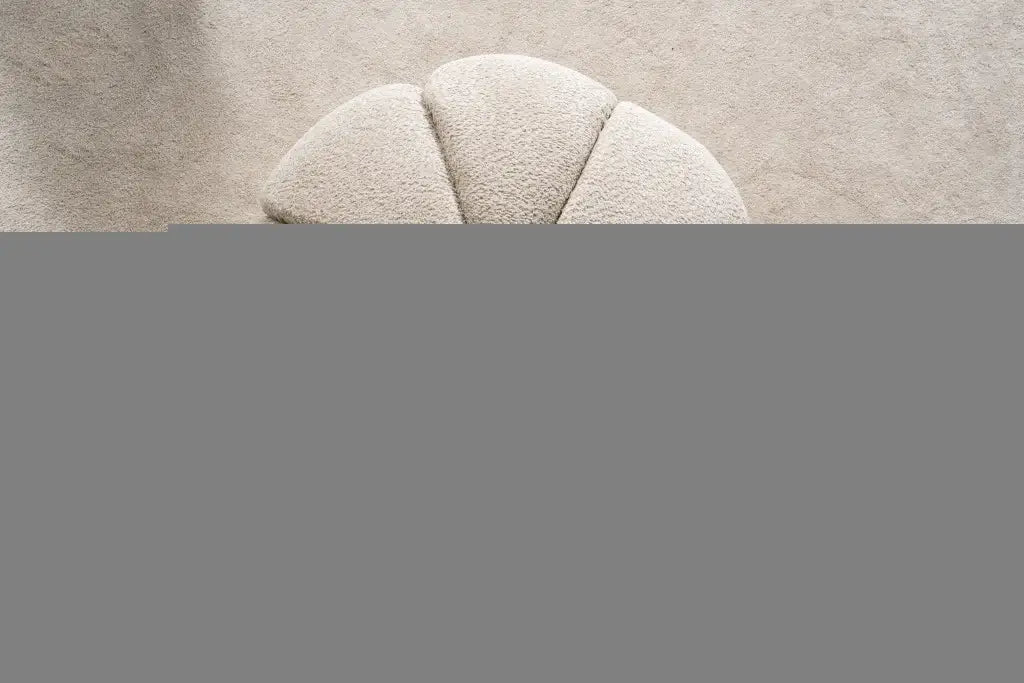 32" Taupe Tufted Boucle Tufted Round Ottoman - Homeroots - Flyclothing LLC
