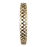 47" Gold Aluminum Pierced Geometric Cylinder Floor Vase - Homeroots - Flyclothing LLC