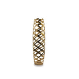 31" Gold Aluminum Pierced Geometric Cylinder Floor Vase - Homeroots - Flyclothing LLC