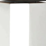 12" White And Brown Aluminum And Heavy Duty Resin Outdoor Side Table - Homeroots - Flyclothing LLC