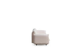 98" White Velvet Sofa - Homeroots - Flyclothing LLC