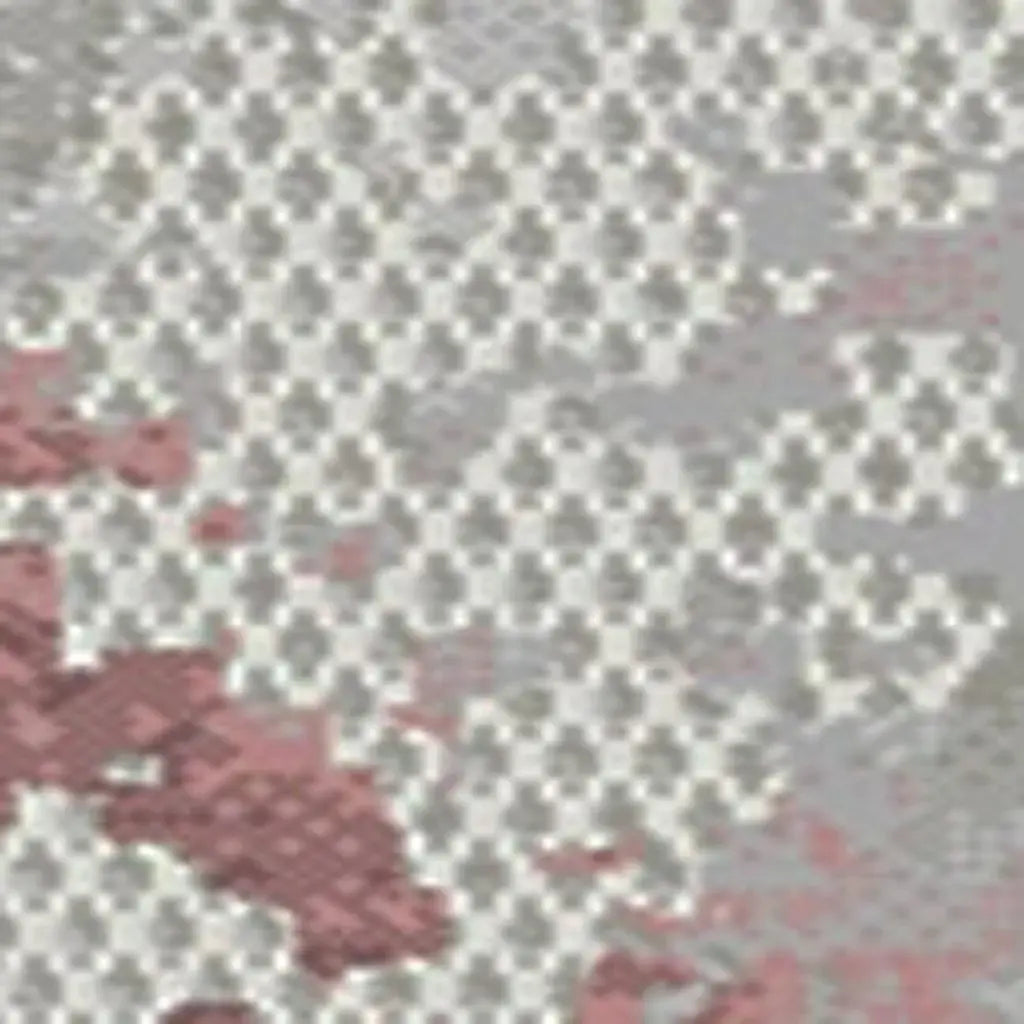 5' X 8' Gray Ivory And Pink Abstract Distressed Area Rug - Homeroots - Flyclothing LLC