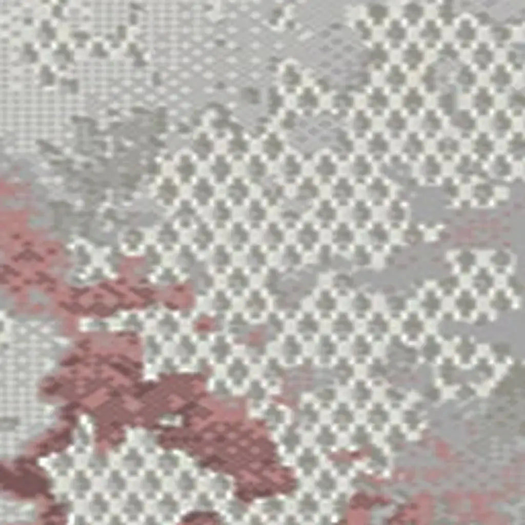 5' X 8' Gray Ivory And Pink Abstract Distressed Area Rug - Homeroots - Flyclothing LLC