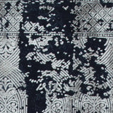 5' X 8' Gray And Navy Blue Abstract Distressed Area Rug With Fringe - Homeroots - Flyclothing LLC
