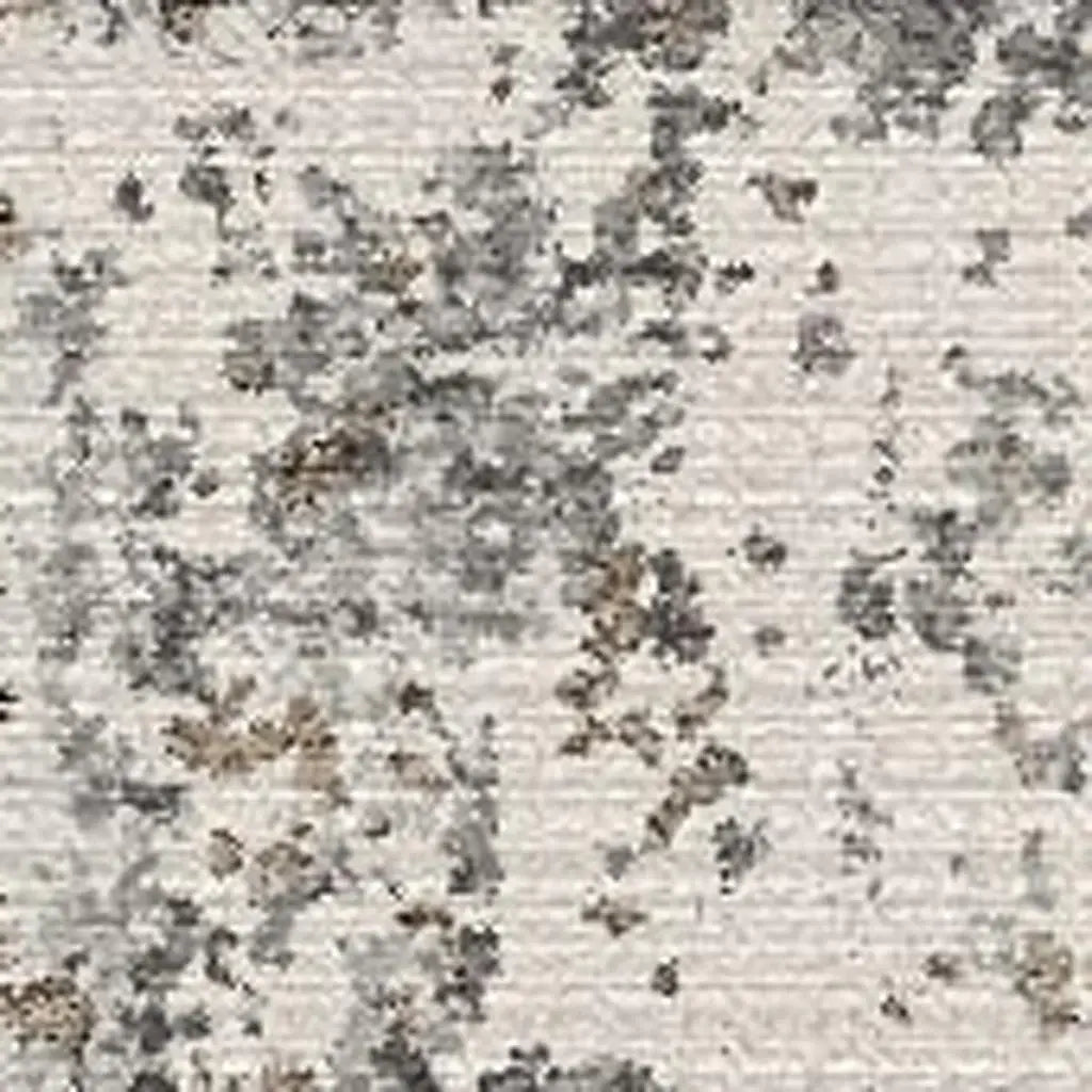 10' Brown And Gray Abstract Distressed Runner Rug - Homeroots - Flyclothing LLC