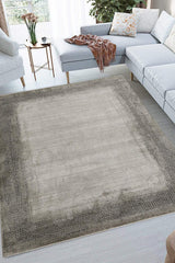 5' X 8' Gray And White Abstract Area Rug - Homeroots - Flyclothing LLC