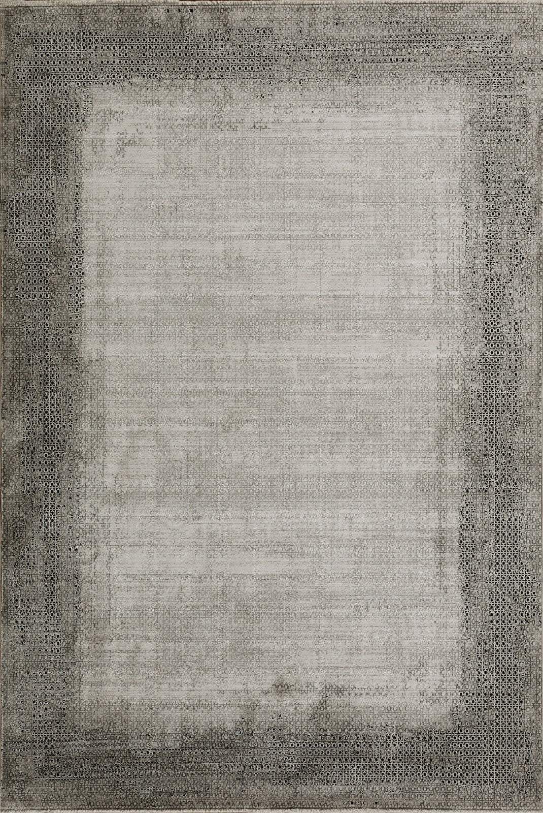 5' X 8' Gray And White Abstract Area Rug - Homeroots - Flyclothing LLC