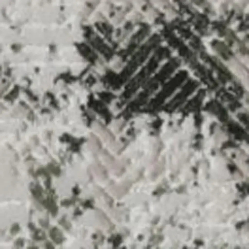 5' X 8' Gray And Green Abstract Distressed Area Rug With Fringe - Homeroots - Flyclothing LLC