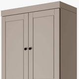 72" Beige Solid Wood Four Door Pantry Or Storage Closet - HomeRoots - Flyclothing LLC