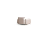 47" White Velvet Arm Chair - Homeroots - Flyclothing LLC