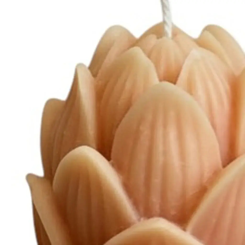 2" Orange Lavender And Sage Scented Dimensional Flower Candle - Homeroots - Flyclothing LLC