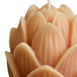 2" Orange Unscented Dimensional Flower Candle - Homeroots - Flyclothing LLC