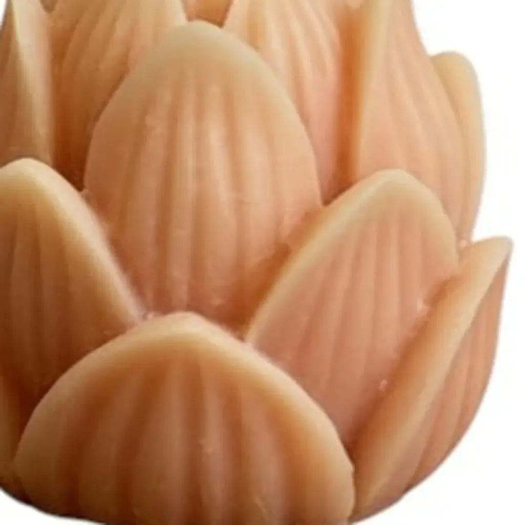2" Orange Himalayan Bamboo Scented Dimensional Flower Candle - Homeroots - Flyclothing LLC