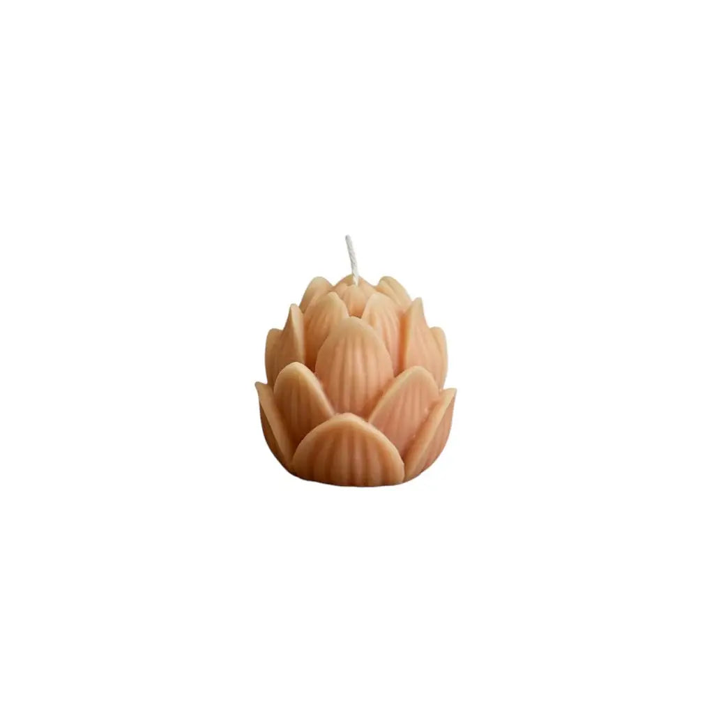 2" Orange Honeysuckle And Jasmine Scented Dimensional Flower Candle - Homeroots - Flyclothing LLC