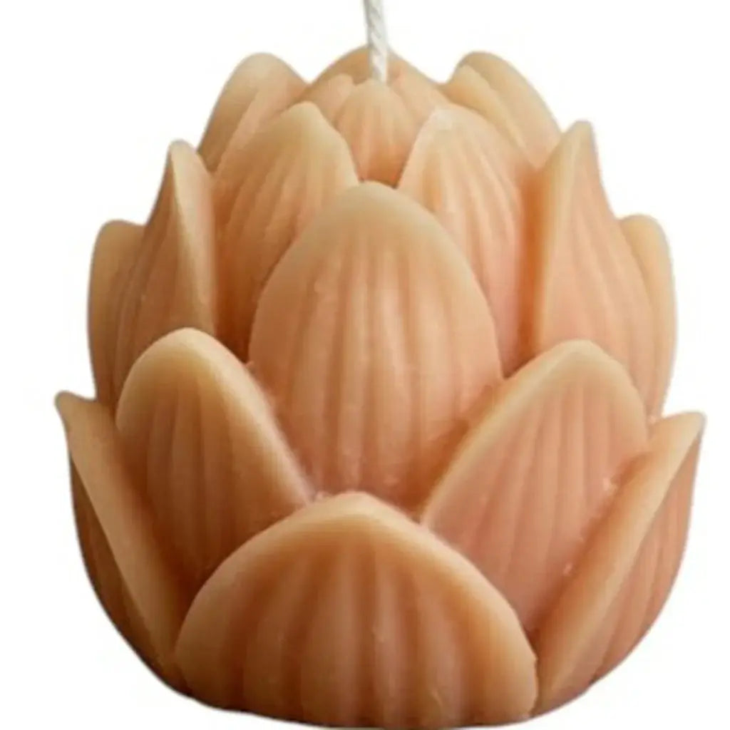 2" Orange Honeysuckle And Jasmine Scented Dimensional Flower Candle - Homeroots - Flyclothing LLC