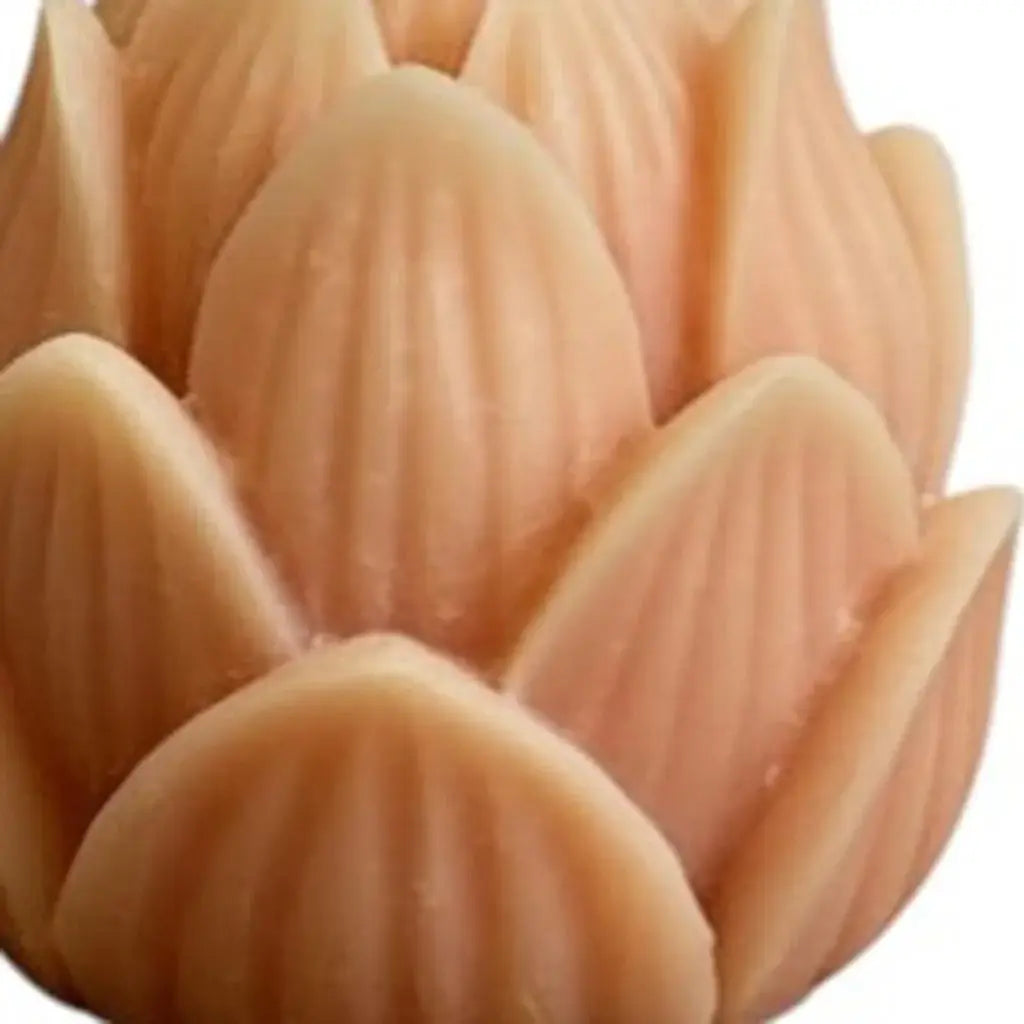 2" Orange Peony Scented Dimensional Flower Candle - Homeroots - Flyclothing LLC