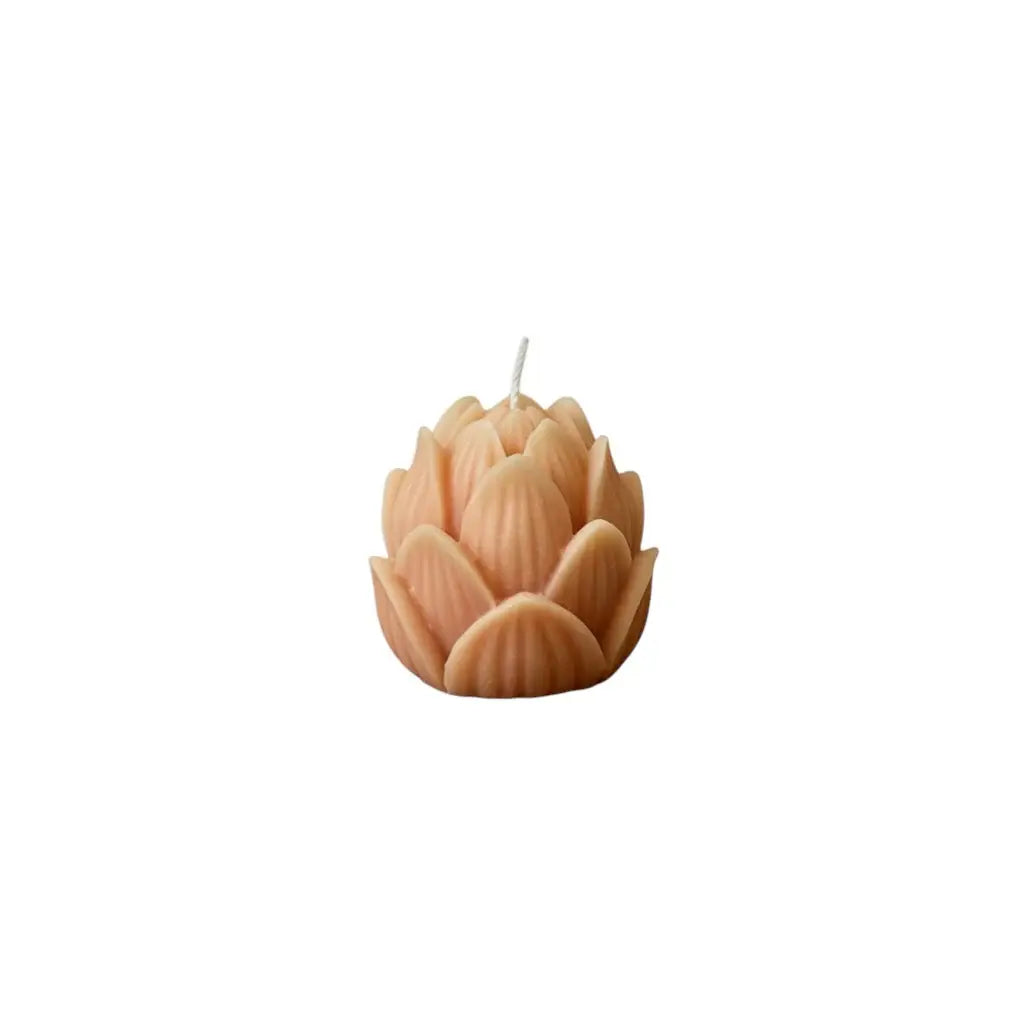 2" Orange French Market Scented Dimensional Flower Candle - Homeroots - Flyclothing LLC