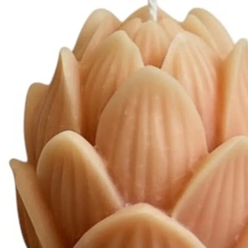 2" Orange Rose Petals Scented Dimensional Flower Candle - Homeroots - Flyclothing LLC