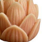 2" Orange Eucalyptus Scented Dimensional Flower Candle - Homeroots - Flyclothing LLC