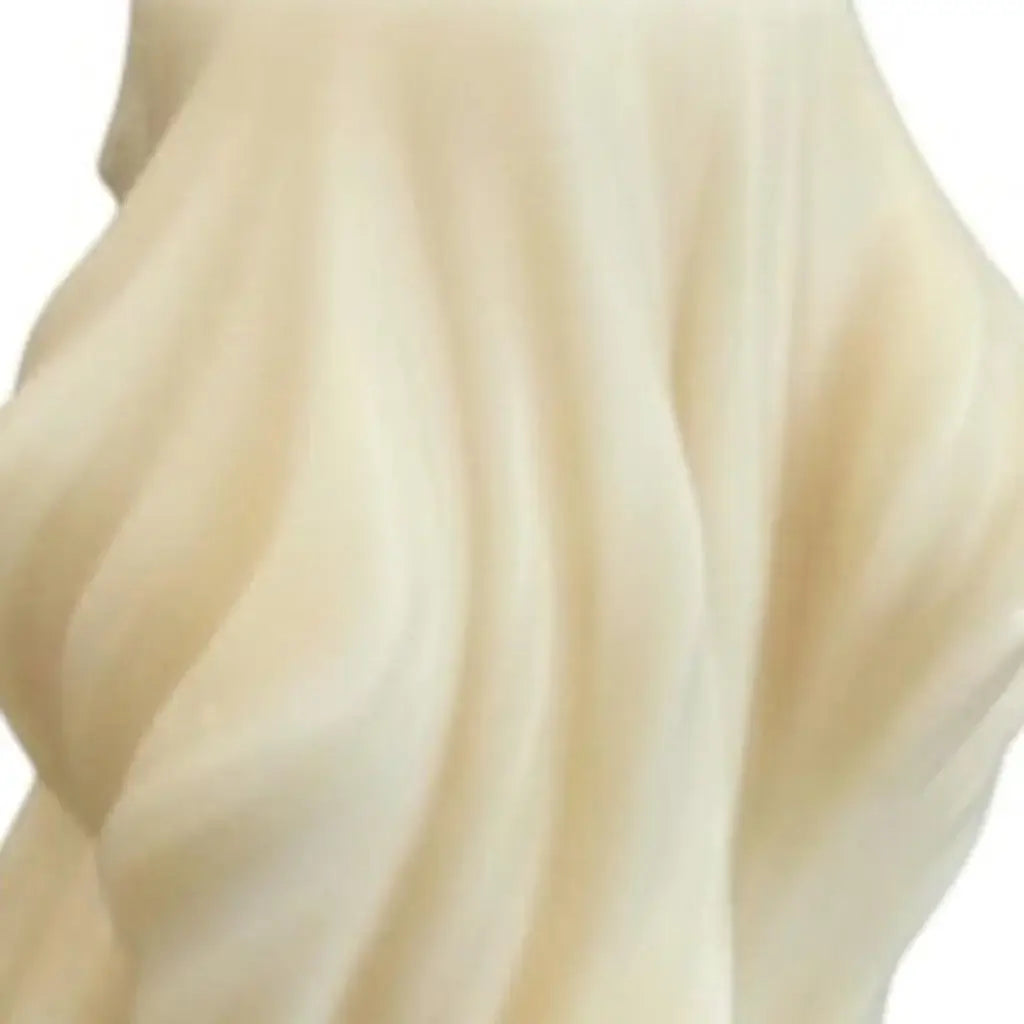 4" White Orchid And Sea Salt Scented Dimensional Twist Candle - Homeroots - Flyclothing LLC