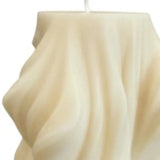 4" White Peony Scented Dimensional Twist Candle - Homeroots - Flyclothing LLC
