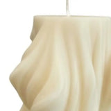 4" White Coconut And Hibiscus Scented Dimensional Twist Candle - Homeroots - Flyclothing LLC