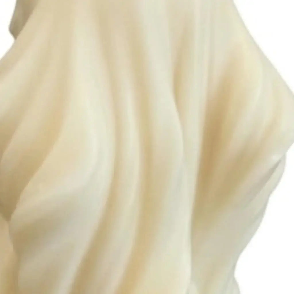 4" White Sandalwood Scented Dimensional Twist Candle - Homeroots - Flyclothing LLC