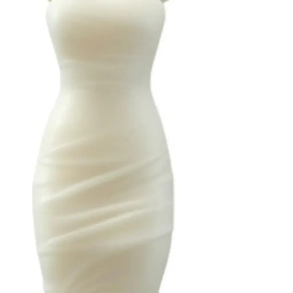 4" Ivory Peony Scented Dimensional Form Candle - Homeroots - Flyclothing LLC