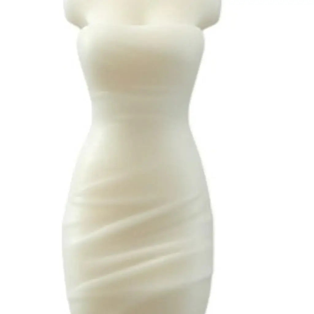 4" Ivory French Market Scented Dimensional Form Candle - Homeroots - Flyclothing LLC
