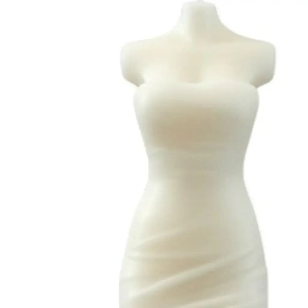 4" Ivory Rose Petals Scented Dimensional Form Candle - Homeroots - Flyclothing LLC