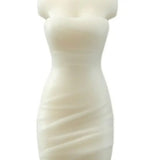 4" Ivory Love Scented Dimensional Form Candle - Homeroots - Flyclothing LLC
