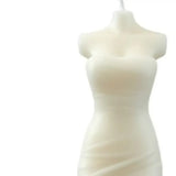 4" Ivory Lily of the Valley Scented Dimensional Form Candle - Homeroots - Flyclothing LLC
