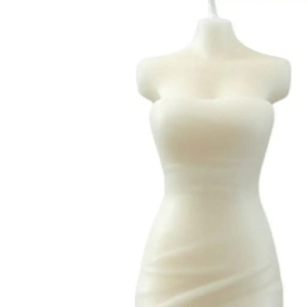 4" Ivory Lily of the Valley Scented Dimensional Form Candle - Homeroots - Flyclothing LLC