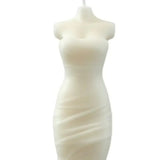 4" Ivory Lily of the Valley Scented Dimensional Form Candle - Homeroots - Flyclothing LLC