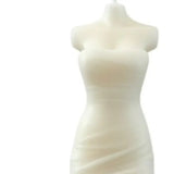 4" Ivory Sandalwood Scented Dimensional Form Candle - Homeroots - Flyclothing LLC