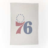 Philadelphia 76ers Oversized Logo Sublimated Sweatshirt Blanket