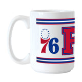 Philadelphia 76ers 15oz Overtime Stripe Sublimated Mug