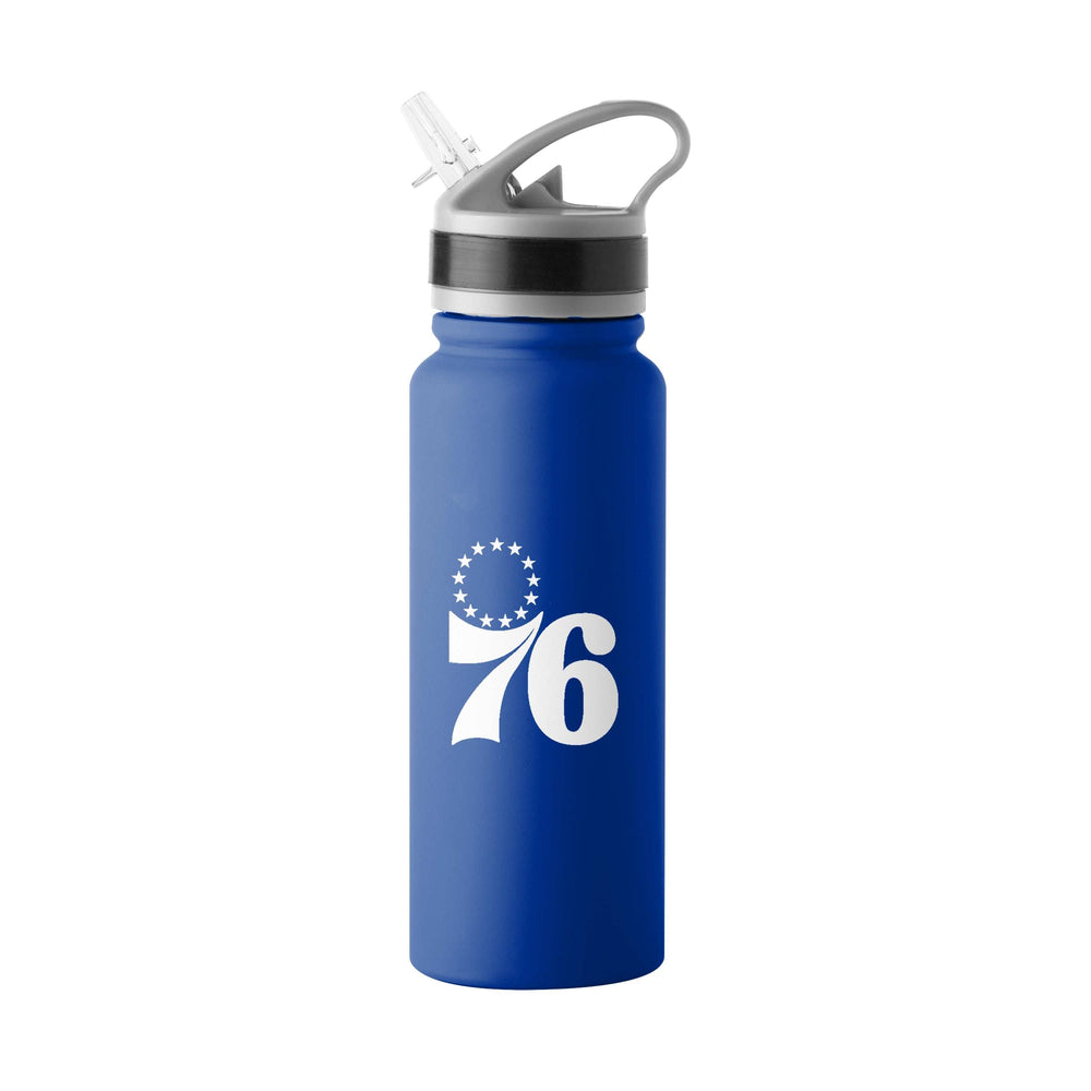 Philadelphia 76ers Logo 25oz Stainless Single Wall Flip Top Bottle - Logo Brands - Flyclothing LLC
