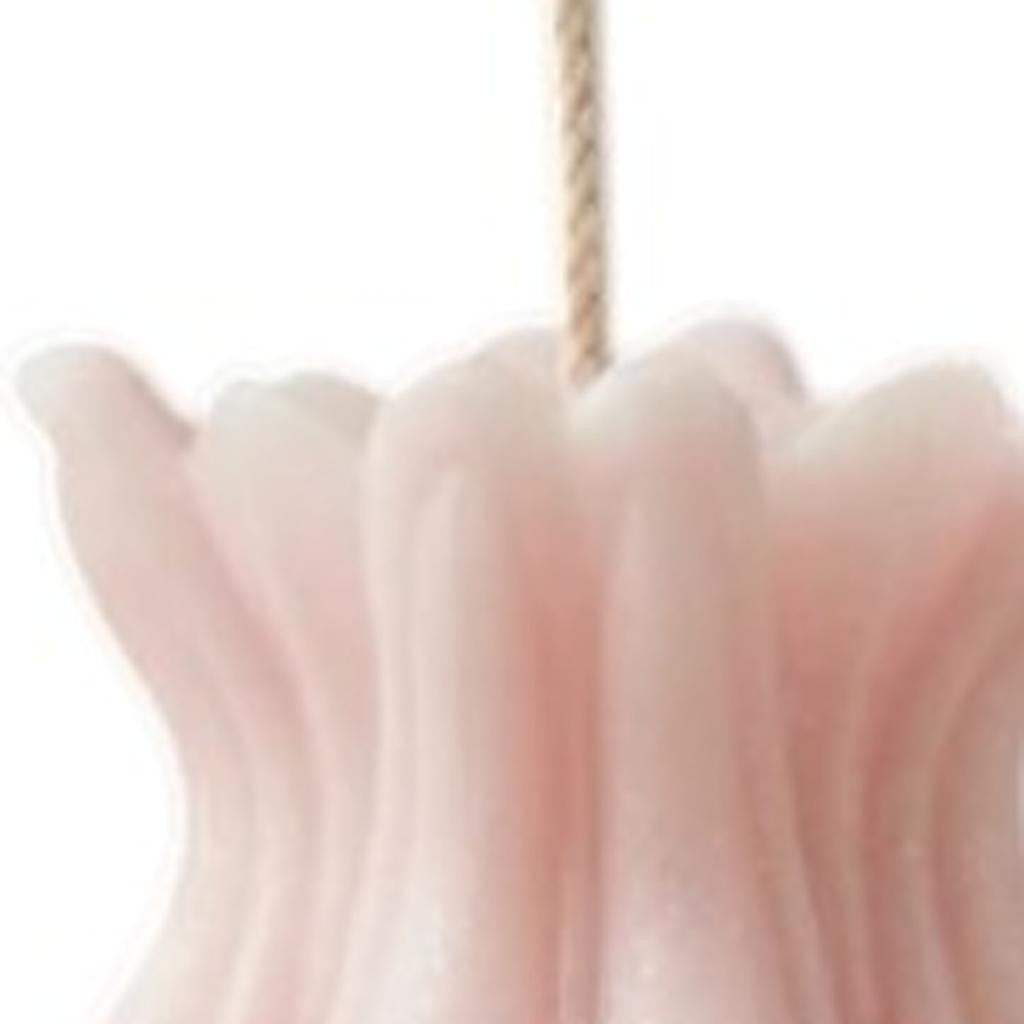 5" Pink Rose Petals Scented Dimensional Flower Candle - HomeRoots - Flyclothing LLC