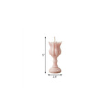 5" Pink Rose Petals Scented Dimensional Flower Candle - HomeRoots - Flyclothing LLC