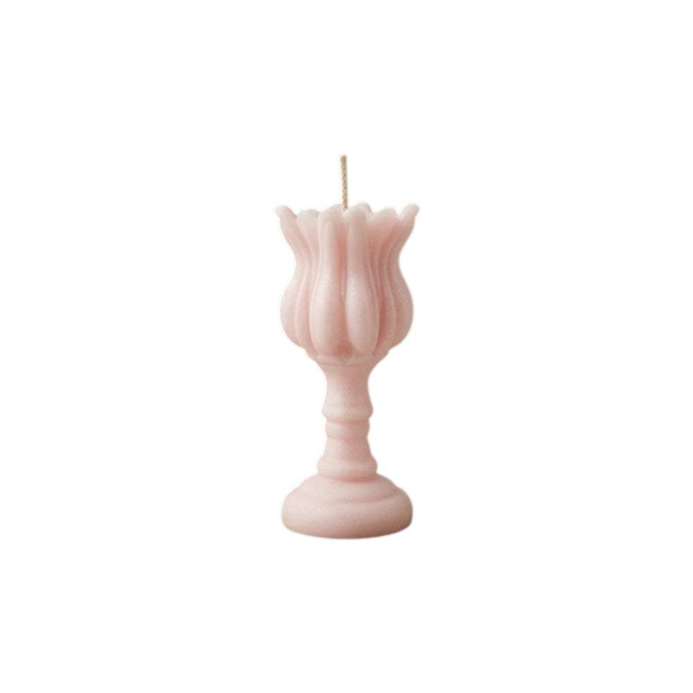 5" Pink Lily of the Valley Scented Dimensional Flower Candle - HomeRoots - Flyclothing LLC