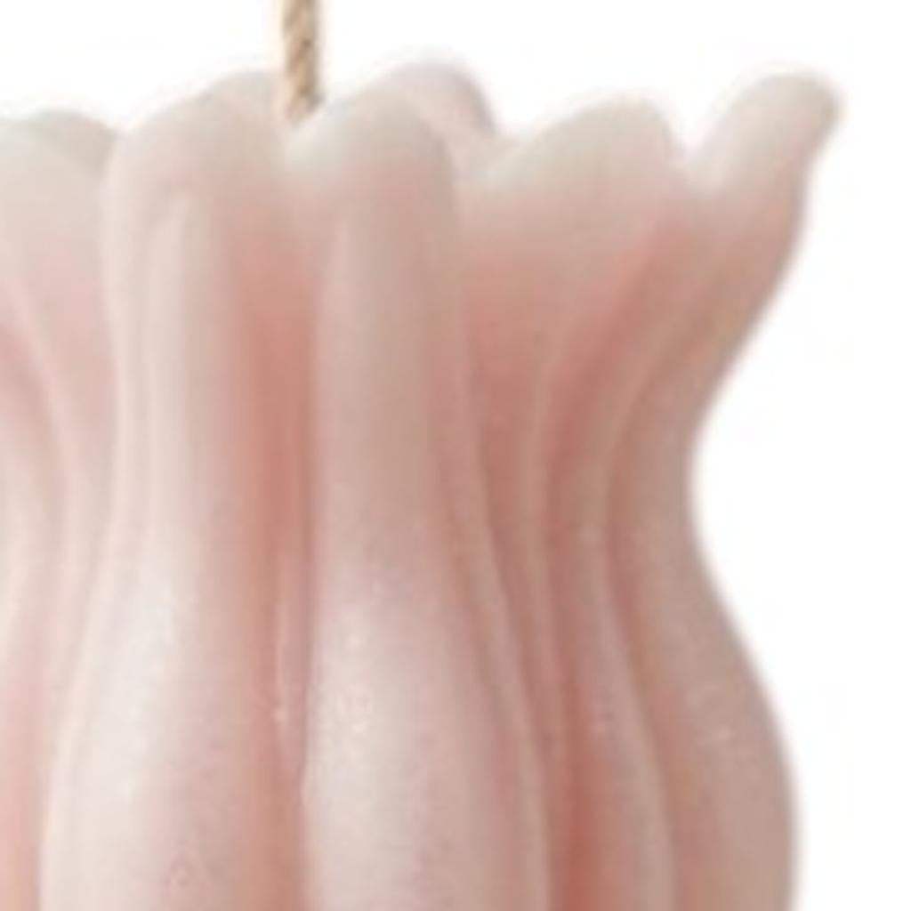 5" Pink Lily of the Valley Scented Dimensional Flower Candle - HomeRoots - Flyclothing LLC