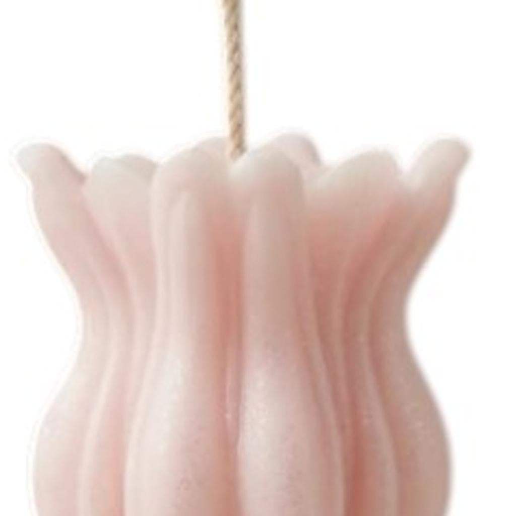 5" Pink Lily of the Valley Scented Dimensional Flower Candle - HomeRoots - Flyclothing LLC