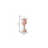5" Pink Lavender And Sage Scented Dimensional Flower Candle - HomeRoots - Flyclothing LLC