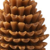 3" Brown Pumpkin And Latte Scented Dimensional Pinecone Candle - Homeroots - Flyclothing LLC