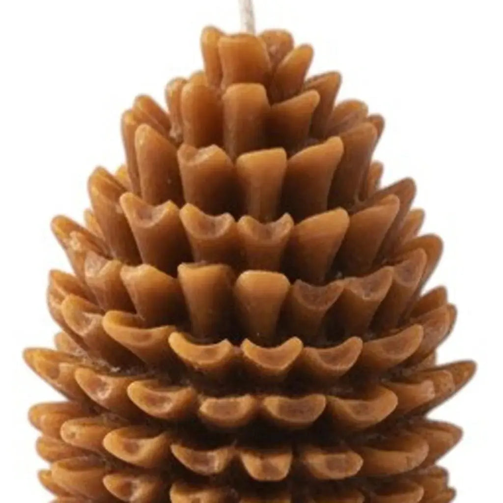 3" Brown Cinnamon Scented Dimensional Pinecone Candle - Homeroots - Flyclothing LLC
