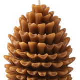 3" Brown Cinnamon Scented Dimensional Pinecone Candle - Homeroots - Flyclothing LLC